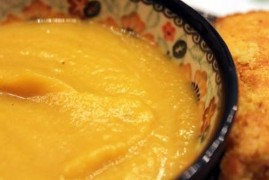 Passati di verdure: ricetta zuppa con zucca e zenzero. Piatto da 95 calorie