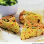 Ricetta torta salata di patate con uova e crema di mais: 281 calorie