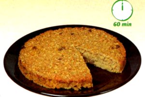 Ricetta Torta d' Avena: un dolce dietetico per la prima colazione fatto con fiocchi d' avena