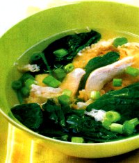 Ricetta zuppa di pollo con riso e spinaci: un piatto unico completo con proteine, carboidrati e verdure