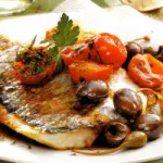 Ricette dietetiche e veloci pesce: ricetta orata mediterranea. Un secondo piatto di pesce dietetico