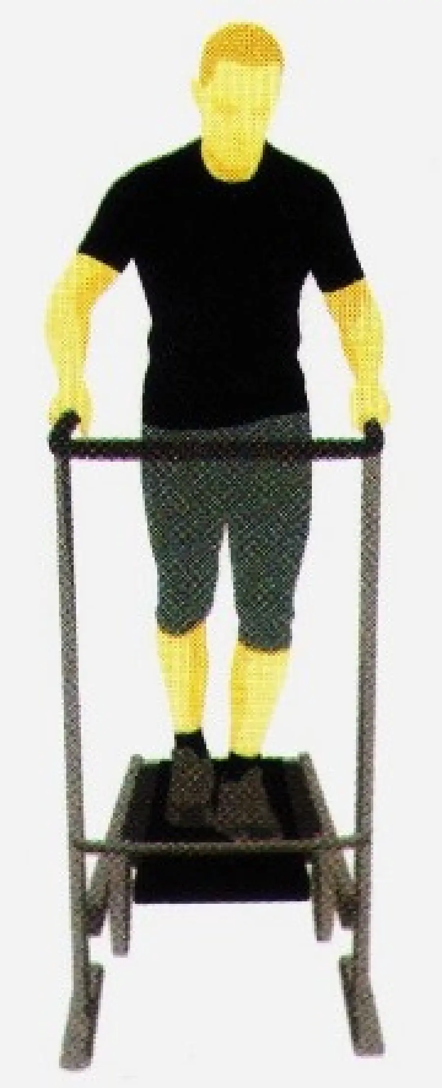 Camminata in salita sul tapis roulant meccanico a casa ed esercizi di ginnastica con i pesi e con l' elastico