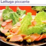 Ricette insalatone dietetiche light: ricetta Insalata di Lattuga piccante con prosciutto cotto e asparagi