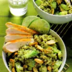 Ricette Light: ricetta del Riso in insalata con pollo e avocado. Un piatto unico o primo piatto da 550 Kcalorie