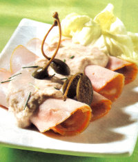 Ricette light dietetiche carne: ricetta Vitello Tonnato con solo 125 calorie a porzione