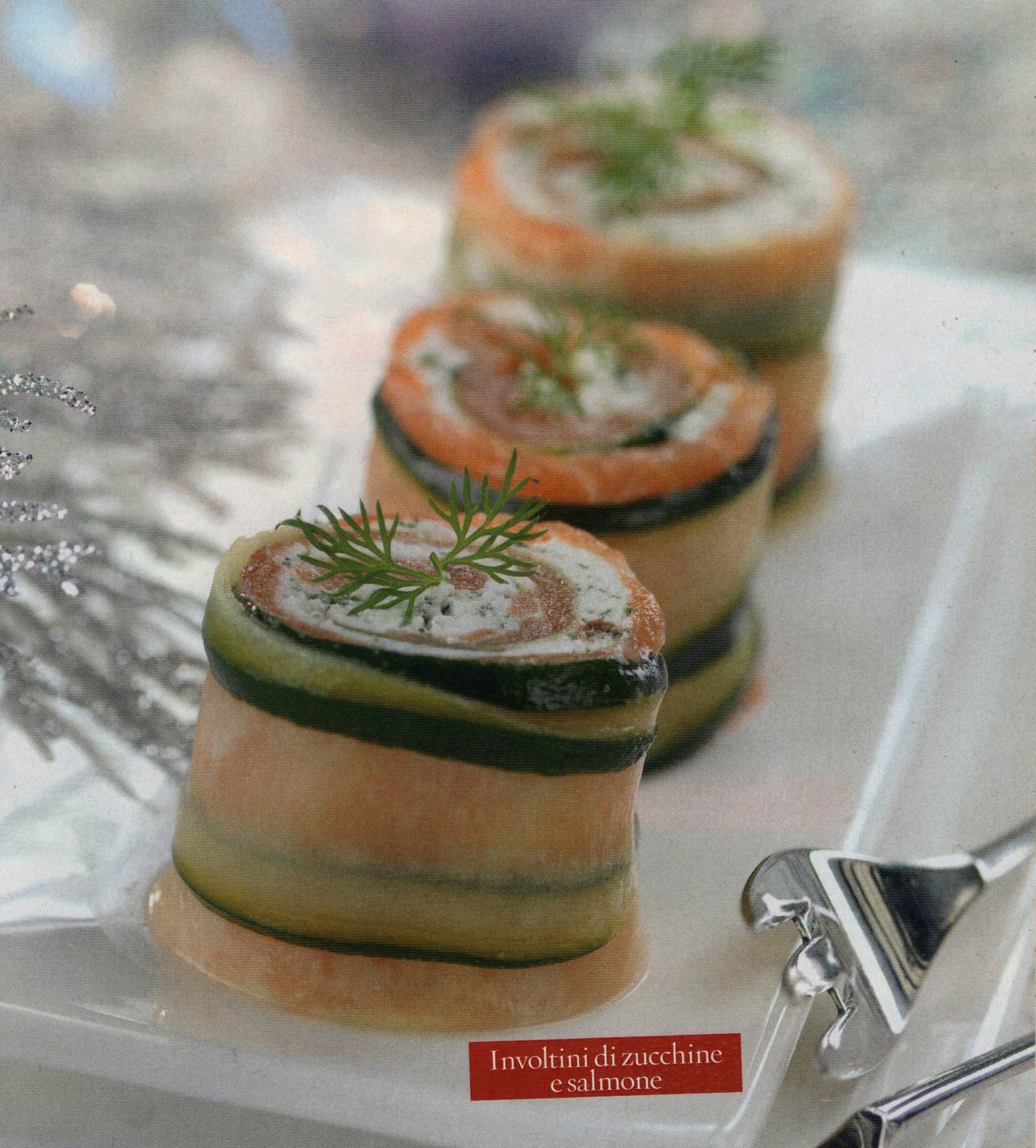 Ricetta involtini di zucchine e salmone affumicato