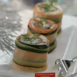 Ricetta involtini di zucchine e salmone affumicato