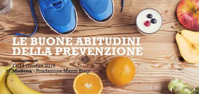 Alimentazione per prevenzione tumori: Modena Ottobre 2016