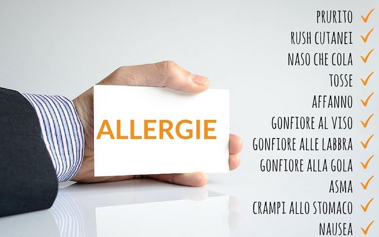 Allergie più comuni: gatto, lattice, intolleranze alimentari