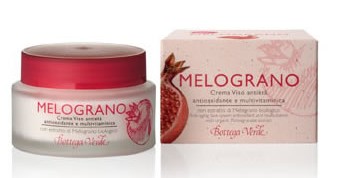 Crema viso al melograno antietà + succo di melograno come integratore alimentare
