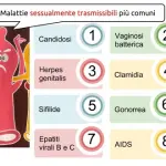 Principali malattie sessualmente trasmissibili: herpes virus, clamidia, papilloma virus HPV