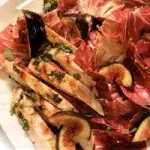Ricetta insalata di tacchino con radicchio, melanzana e fichi: piatto da 205 kcalorie