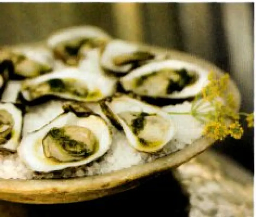 Ricetta ostriche con salsa di pistacchi: piatto di pesce da 297 calorie