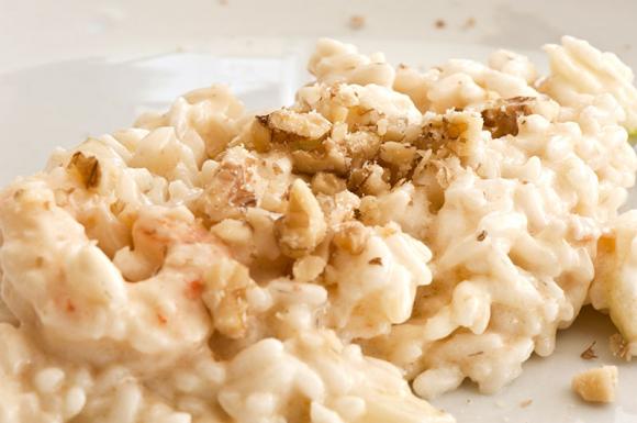 Risotto pere, gorgonzola e noci: ricetta facile