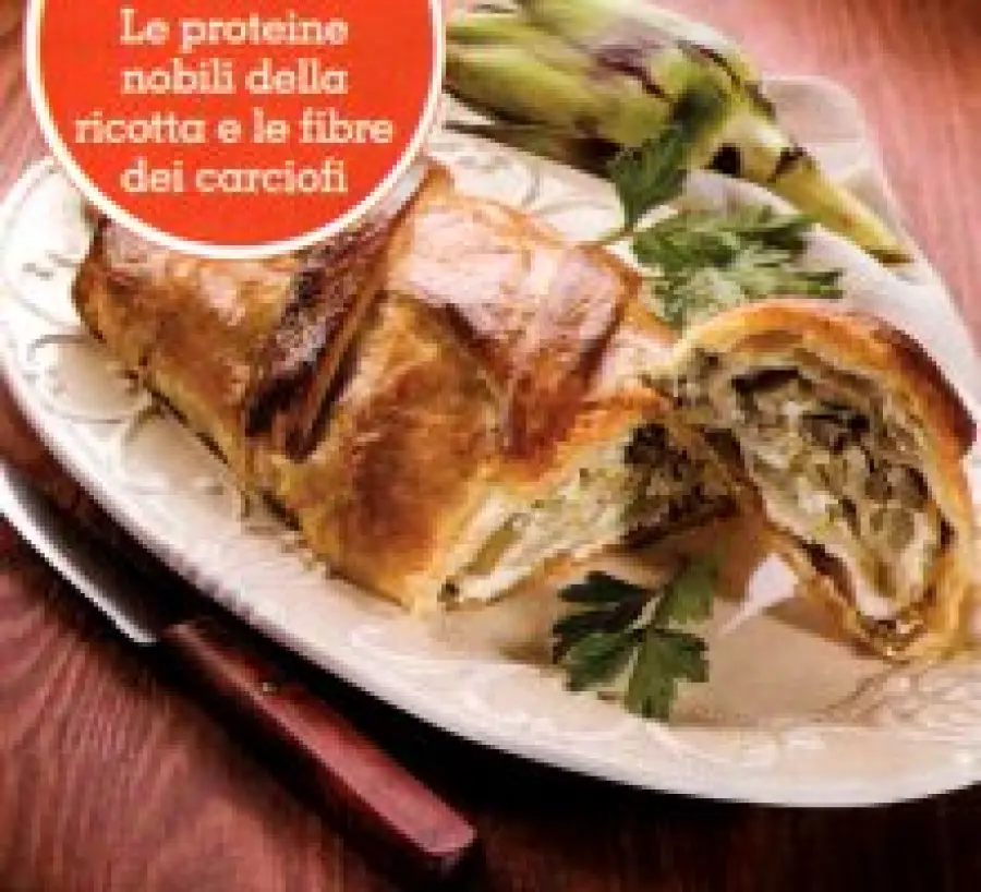 Ricetta torta salata ai carciofi e ricotta magra: piatto unico da 384 calorie
