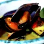 Ricetta impepata di cozze con salsa di panna e zafferano: secondo piatto pesce